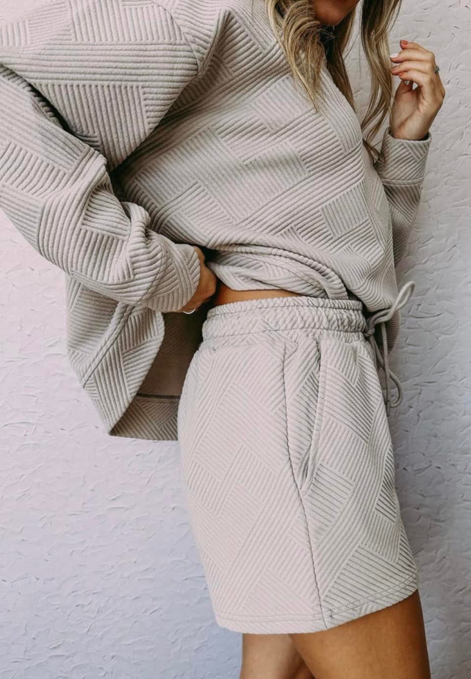 Textured Cozy Short Set