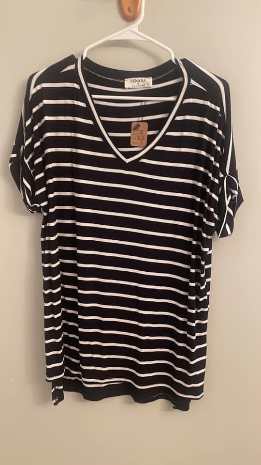 Zenana Striped Top