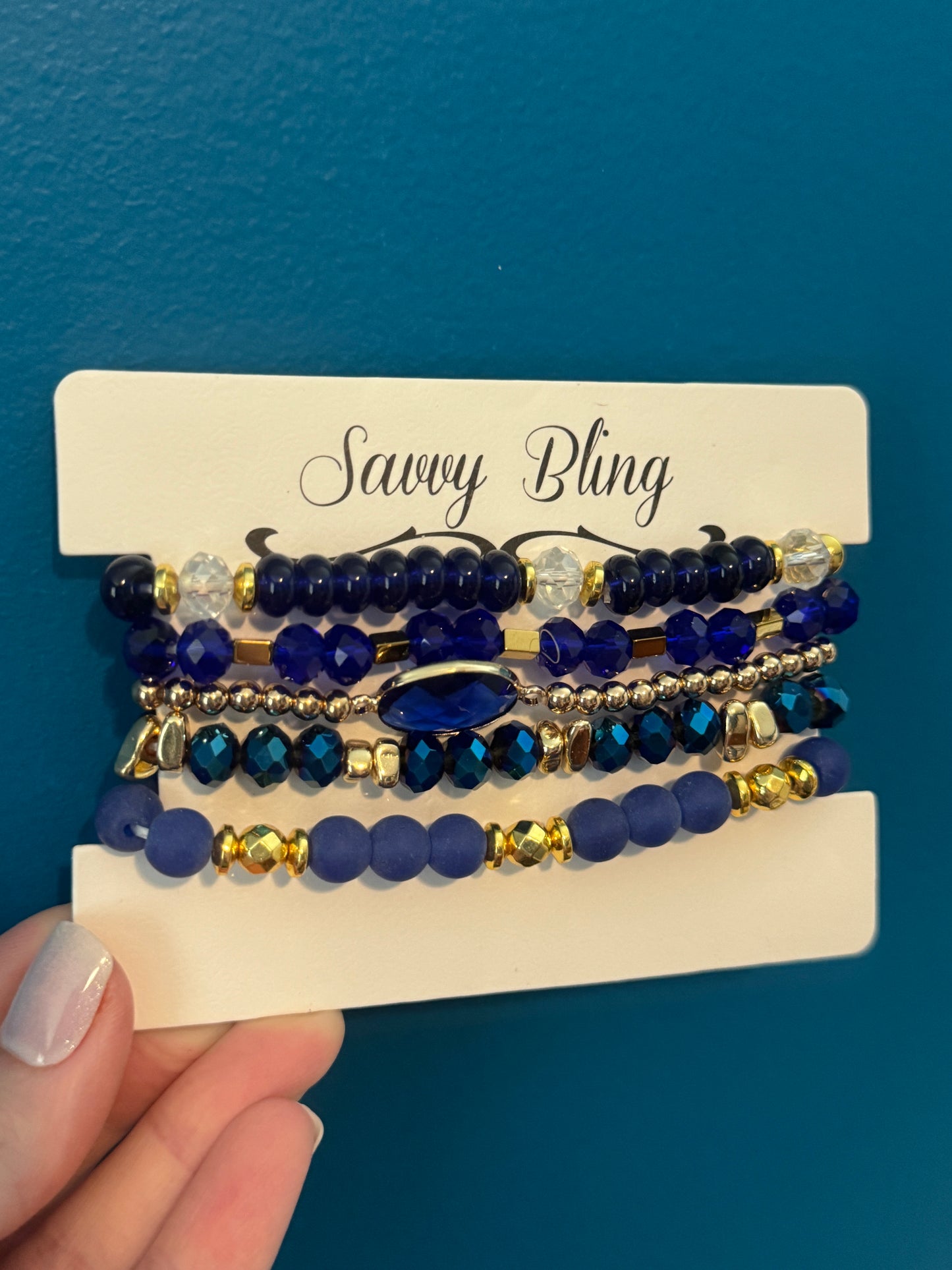 Royal Blue Bracelet Stack