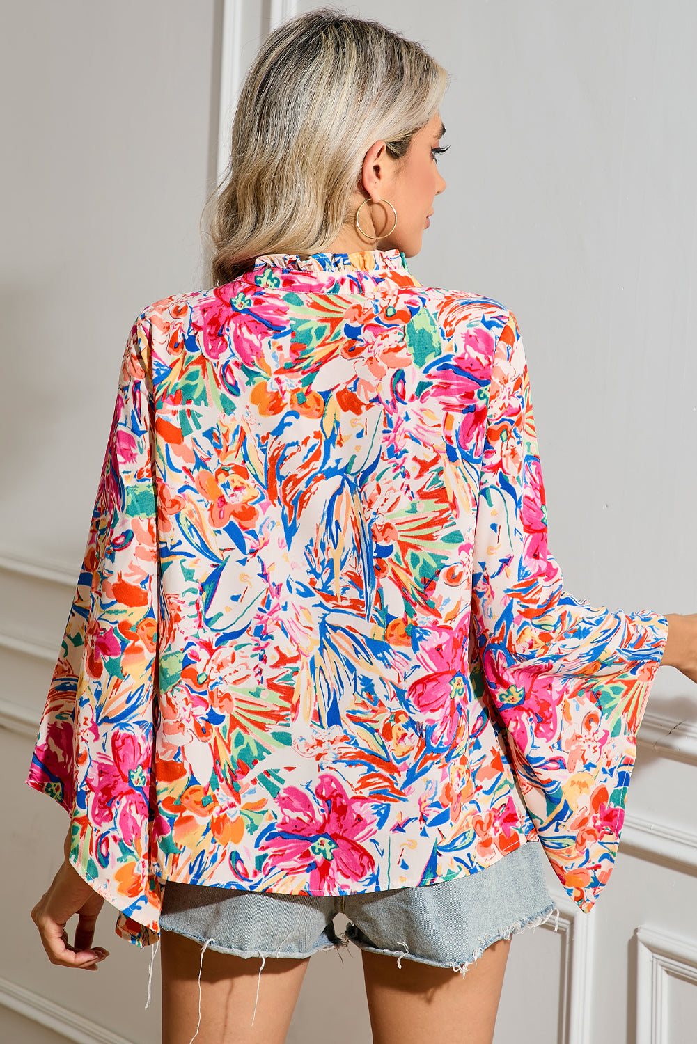 Multi-color Floral Top