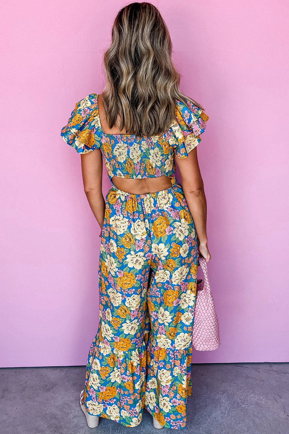 Yellow Floral Jumpsuit