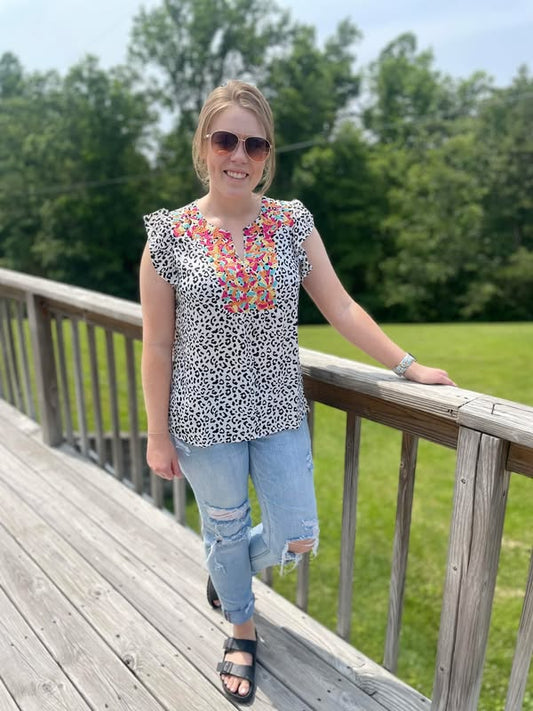 Leopard Top