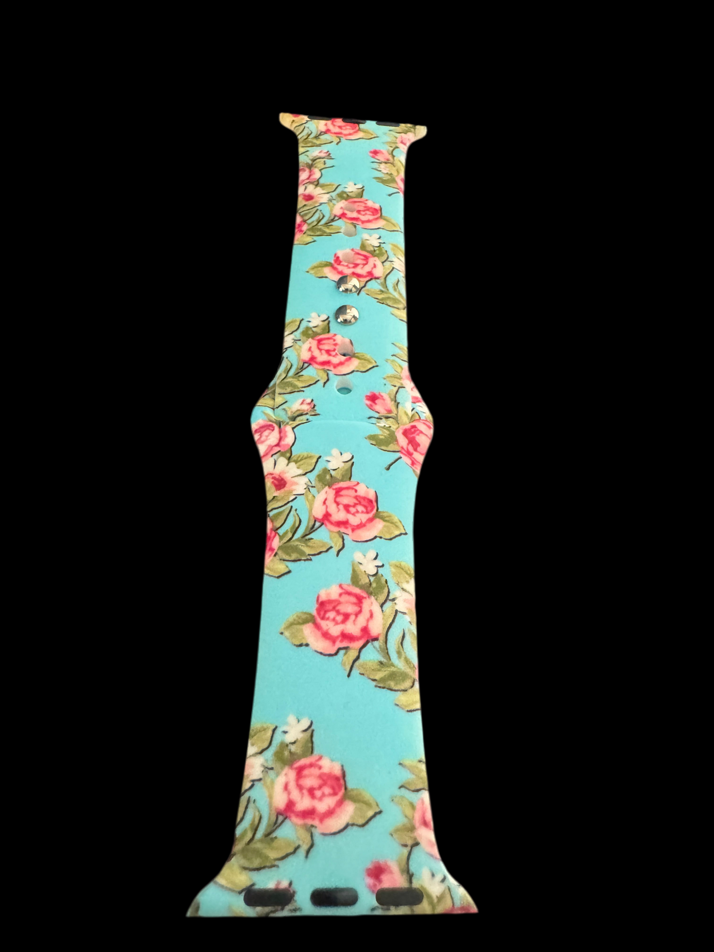 Blue Floral Apple Watch Band