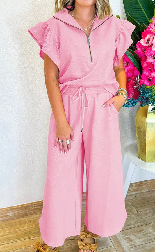 Pink Ruffle Set